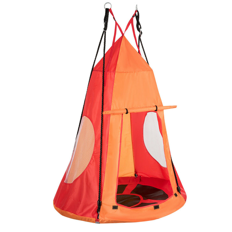 Kids Hanging Chair Detachable Swing Tent Set