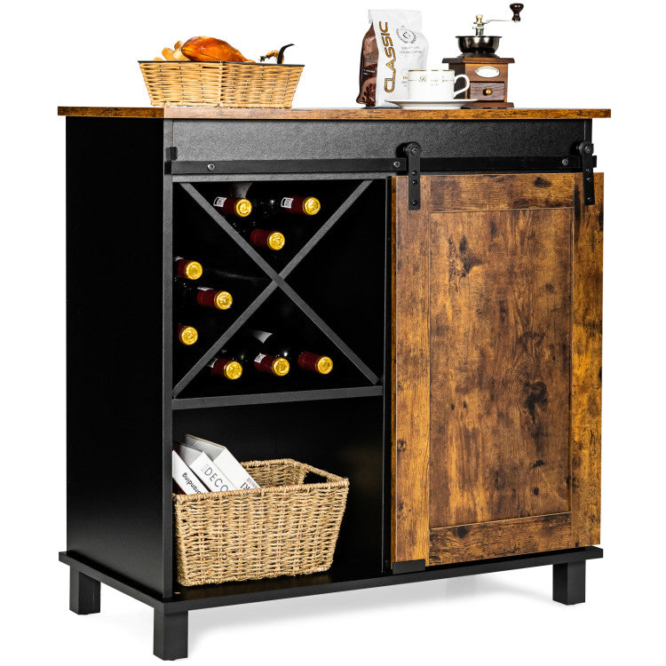 Industrial Storage Cabinet with Sliding Barn Door