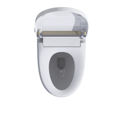 Luxury Smart Toilet With Auto Flush,Foot Sensor Flush,Heated Seat, Auto open lid,Warm Air Drying,Remote Control, LED Temperature Display