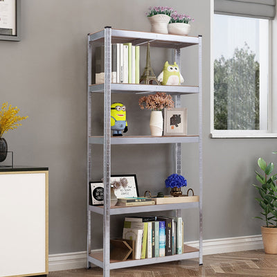 5-tier Metal Adjustable Industrial Shelves Rectangular Storage Rack