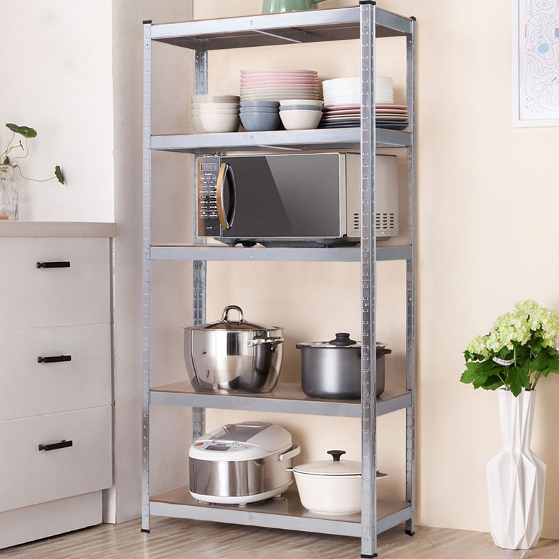 5-tier Metal Adjustable Industrial Shelves Rectangular Storage Rack