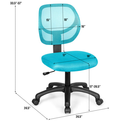 Low-back Computer Task Office Desk Chair with Swivel Casters