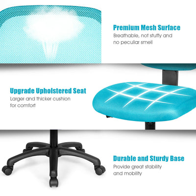 Low-back Computer Task Office Desk Chair with Swivel Casters