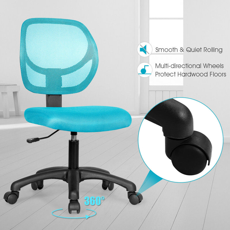 Low-back Computer Task Office Desk Chair with Swivel Casters