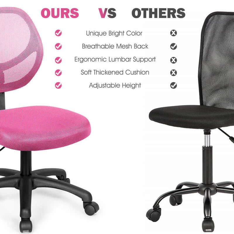 Low-back Computer Task Office Desk Chair with Swivel Casters