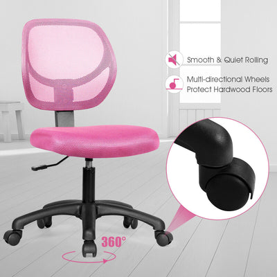 Low-back Computer Task Office Desk Chair with Swivel Casters