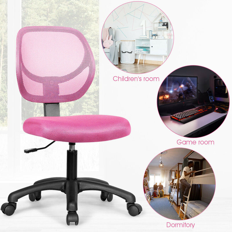 Low-back Computer Task Office Desk Chair with Swivel Casters