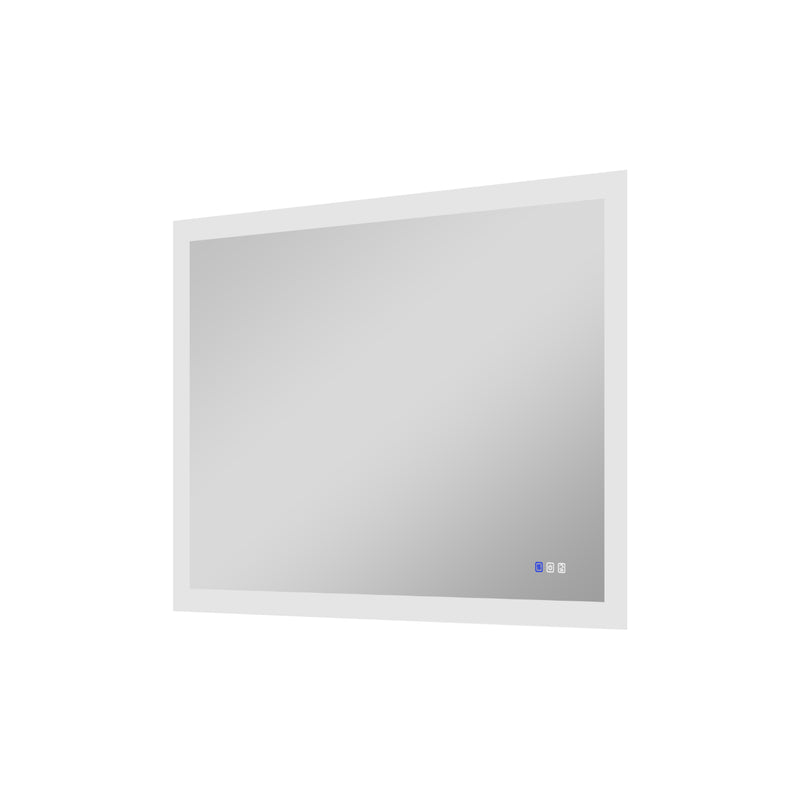 48 in. W x 36 in. H Rectangular Frameless Anti-Fog LED Illuminated Dimmable Wall Mount Premium Bathroom Vanity Mirror