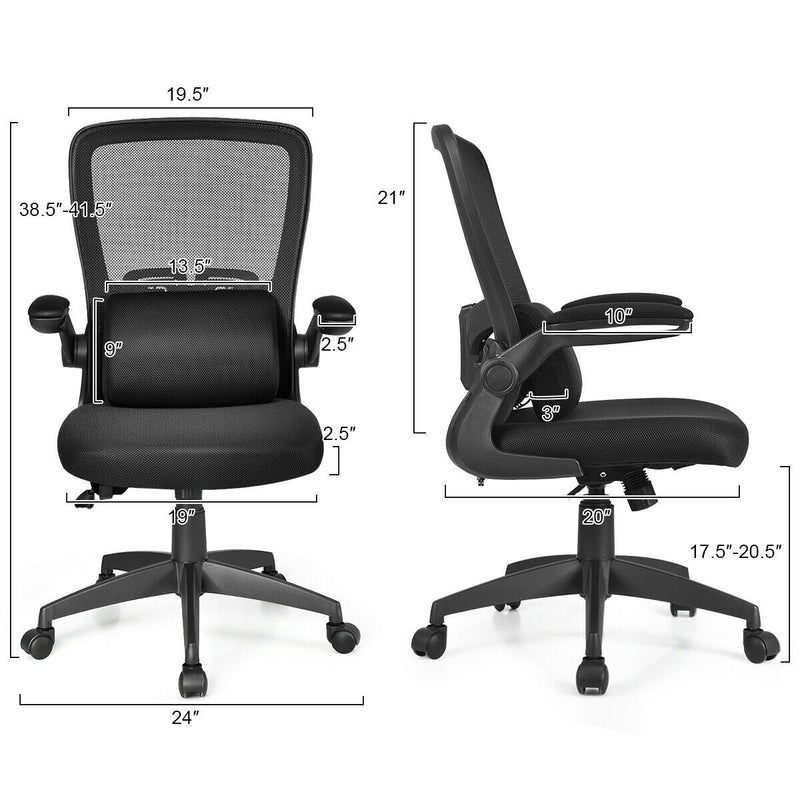 Ergonomic Desk Chair with Flip up Armrest