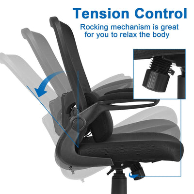 Ergonomic Desk Chair with Flip up Armrest