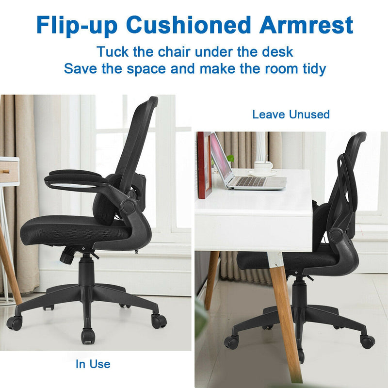 Ergonomic Desk Chair with Flip up Armrest