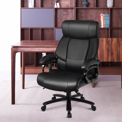 Big & Tall 400lb PU Leather Massage Office Chair