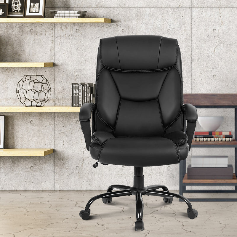 Big & Tall 400lb PU Leather Massage Office Chair