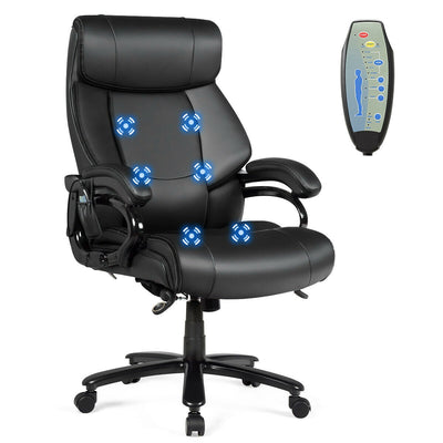 Big & Tall 400lb PU Leather Massage Office Chair