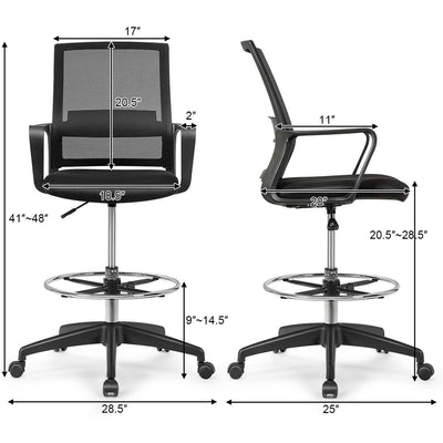 Drafting Chair Tall Office Chair with Adjustable Height