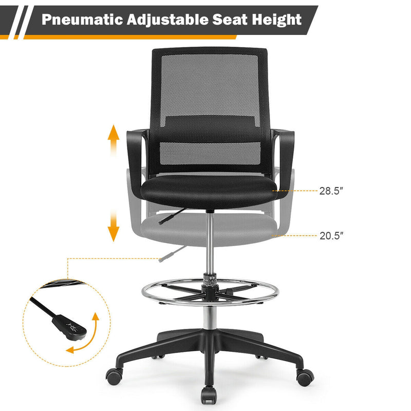 Drafting Chair Tall Office Chair with Adjustable Height