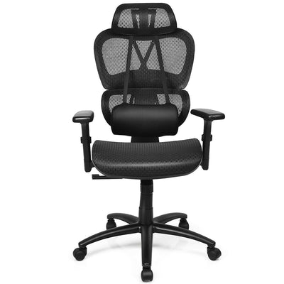 Mesh Office Chair Recliner Adjustable Headrest