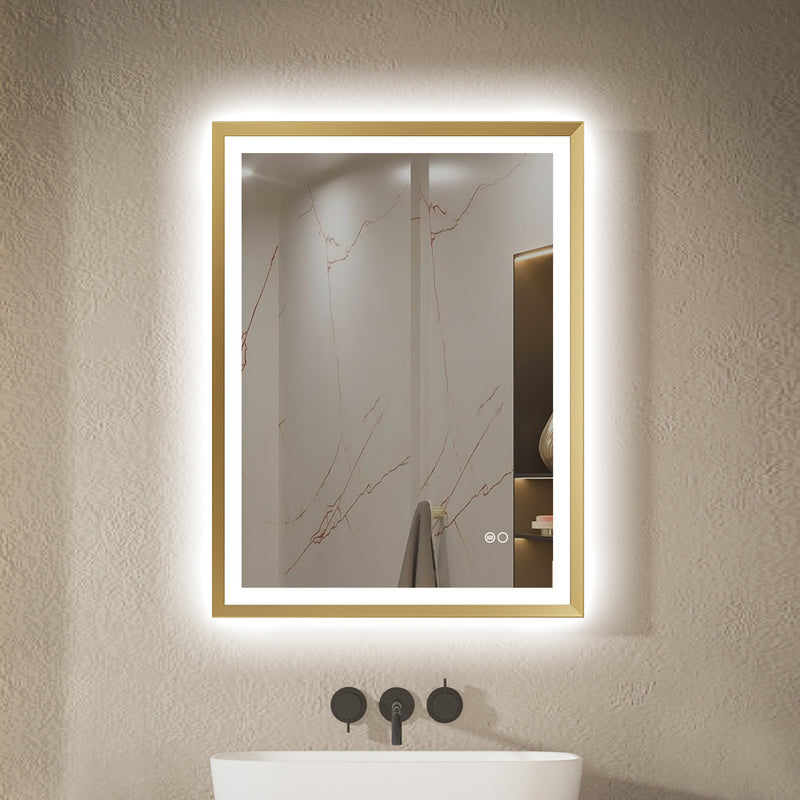 24 in. W x 32 in. H Aluminium Framed Front and Back LED Light Bathroom Vanity Mirror