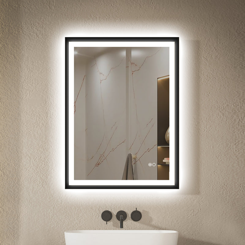 24 in. W x 32 in. H Aluminium Framed Front and Back LED Light Bathroom Vanity Mirror