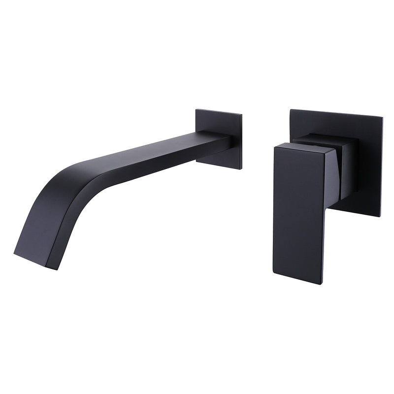 Wall mount bathroom tub faucet Matte Black