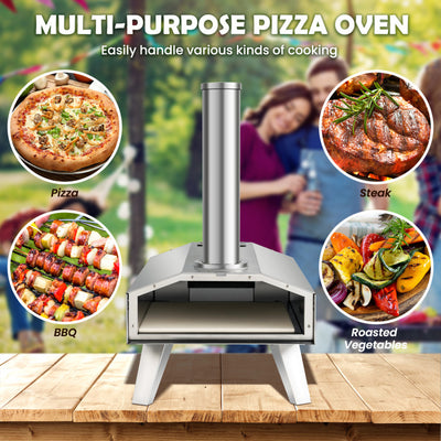 Wood Pellet Pizza Oven Pizza Maker Portable Outdoor Pizza Stone