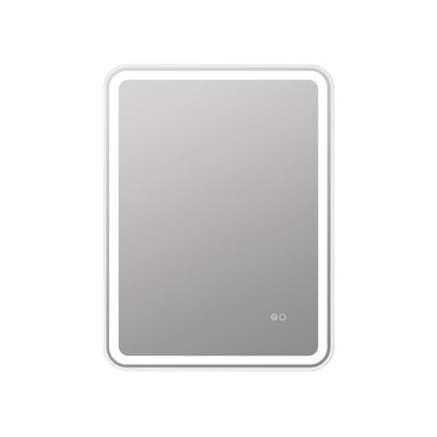 24 x 32 inch LED Bathroom Mirror, Wall Mounted Bathroom Vanity Framed Mirror with Dimmer, IP54 Enhanced Anti-Fog