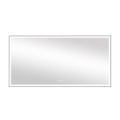 84 in. W x 42 in. H Rectangular Framed LED Light Wall Vertical/Horizontal Bathroom Vanity Mirror