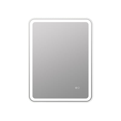 28 x 36 inch LED Bathroom Mirror, Wall Mounted Bathroom Vanity Framed Mirror with Dimmer, Anti-Fog