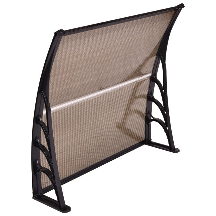 40 x 40 Inch Outdoor Polycarbonate Front Door Window Awning Canopy