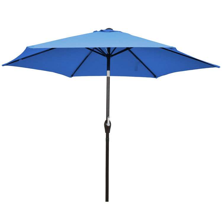 10 Feet Outdoor Patio Umbrella with Tilt Adjustment and Crank