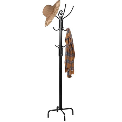 Metal Coat Rack with 12 Hooks