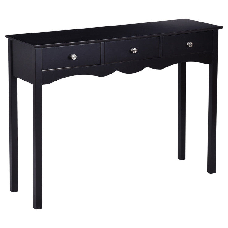 3-Drawers Hall Console Table for Entryway