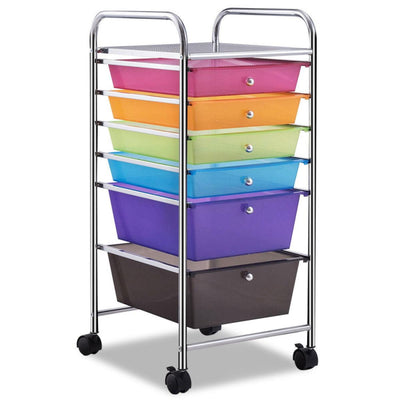 6 Drawers Rolling Storage Cart Organizer