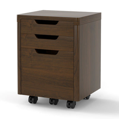 3 Drawer Mobile File Cabinet with Lockable Casters