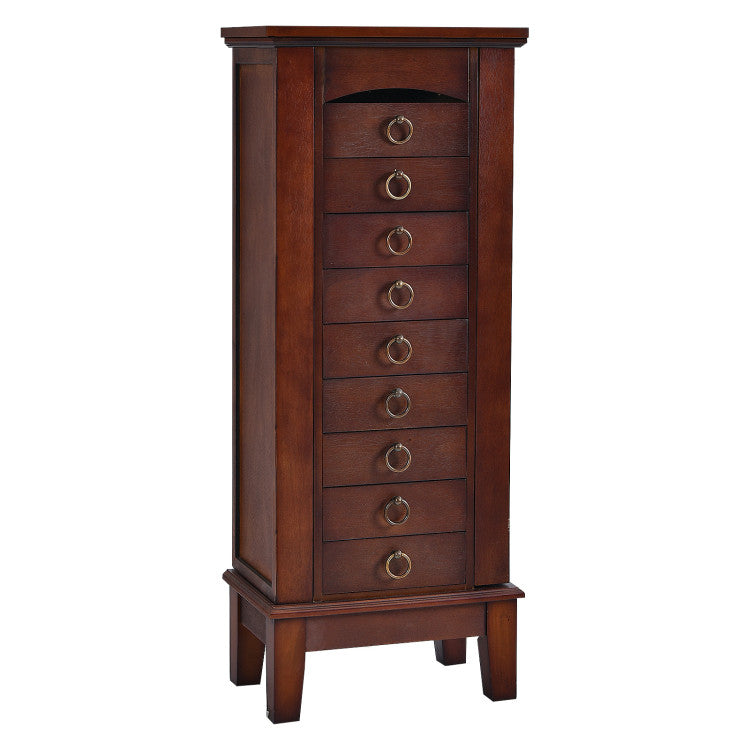 Jewelry Cabinet Armoire Storage Chest Stand Organizer