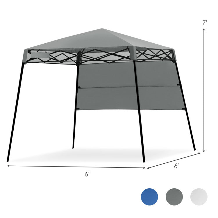 7 x 7 Ft Stand Adjustable Portable Canopy Tent with Backpack