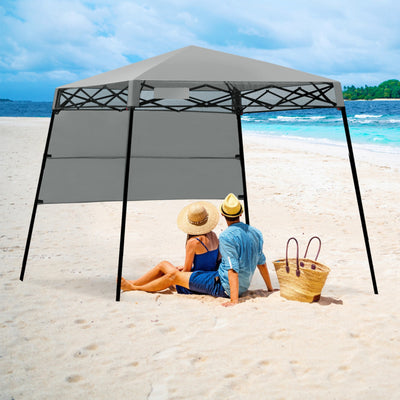 7 x 7 Ft Stand Adjustable Portable Canopy Tent with Backpack