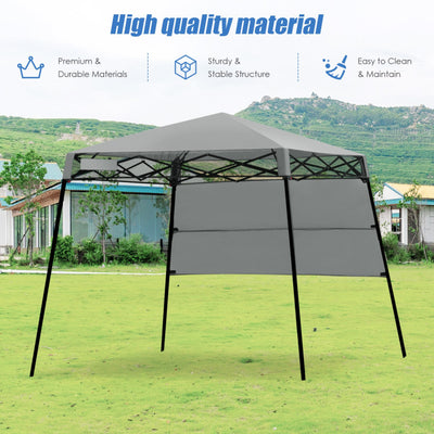 7 x 7 Ft Stand Adjustable Portable Canopy Tent with Backpack