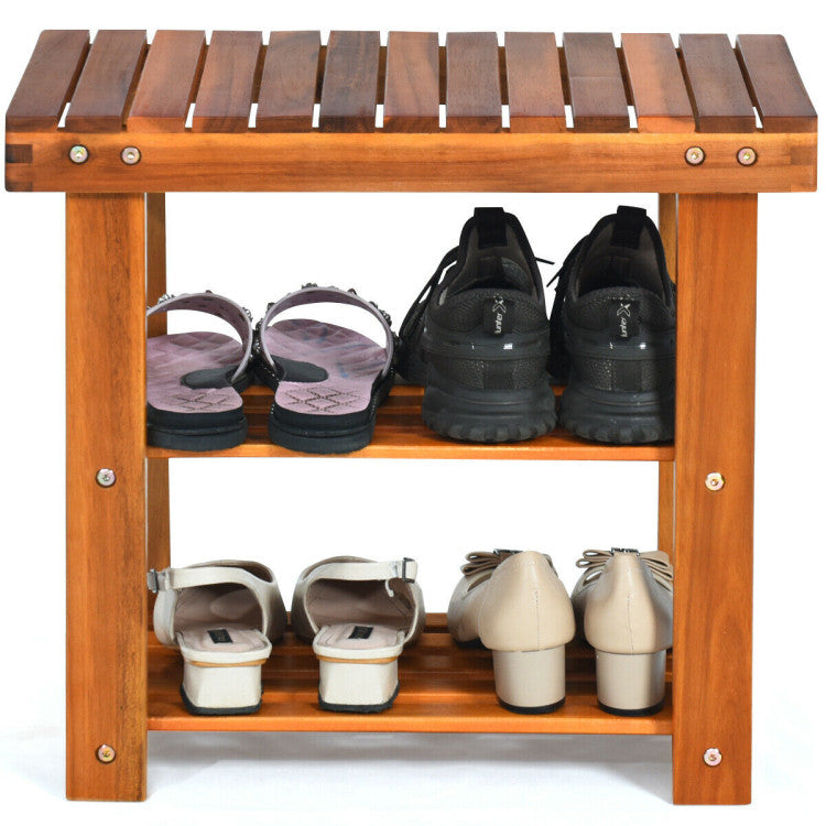 3-Tier Wood Shoe Rack 19&