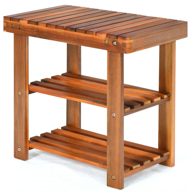 3-Tier Wood Shoe Rack 19&