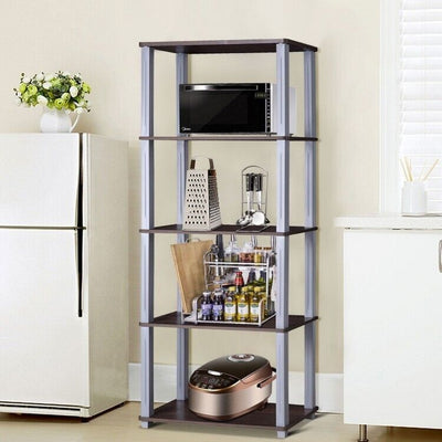 5-Tier Multi-Functional Storage Shelves Rack Display Bookcase