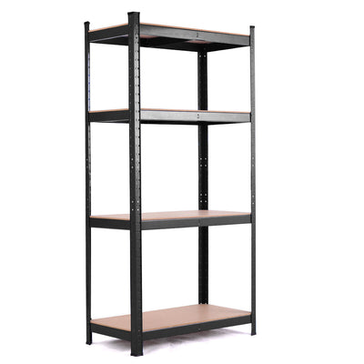 Adjustable Heavy Duty 4 Level Garage Tool Shelf Storage--Black