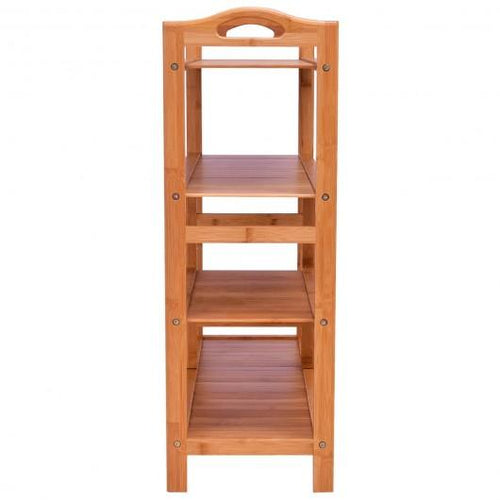 4 Tiers Multifunction Bamboo Storage Shoe Rack