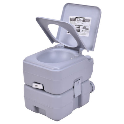 5 Gallon 20 L Outdoor/Indoor Potty Commode Portable Flush Toilet