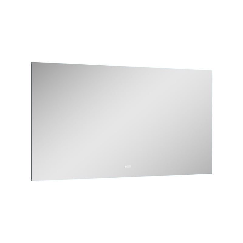 84 in. W x 42 in. H Rectangular Frameless Anti-Fog LED Light Dimmable Bathroom Vanity Mirror in Aluminum