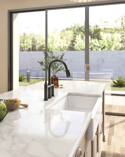 Farmhouse Front White Ceramic Kitchen Sink