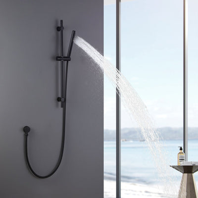 Slide Bar Hand Held Shower With Hose