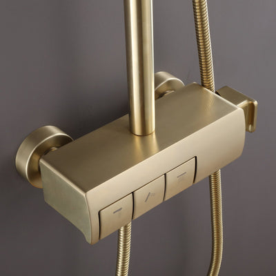 Complete Exposed Shower System With Rough-In Valve