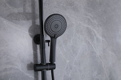 Wall Mount 3-Function Complete Shower System with Rough-In Valve