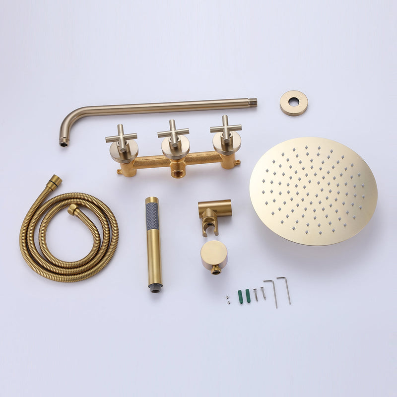 Concealed Installation Stainless Steel SPA Shower Faucet Set